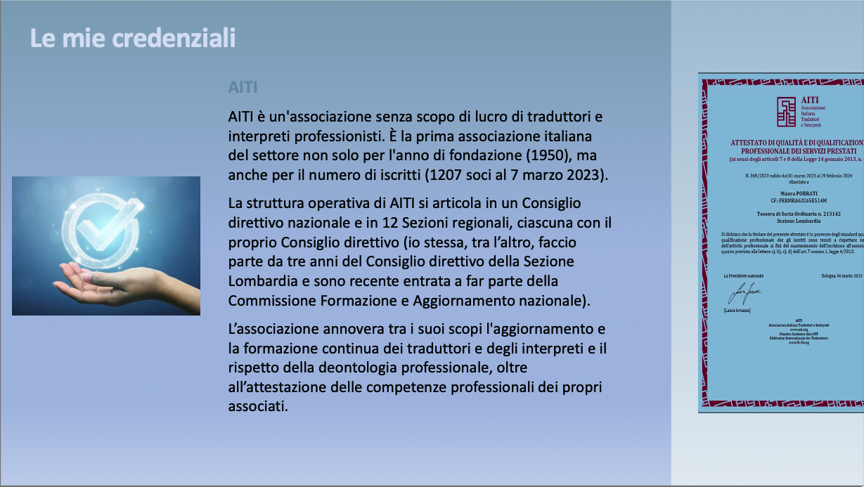 Certificato MaPo